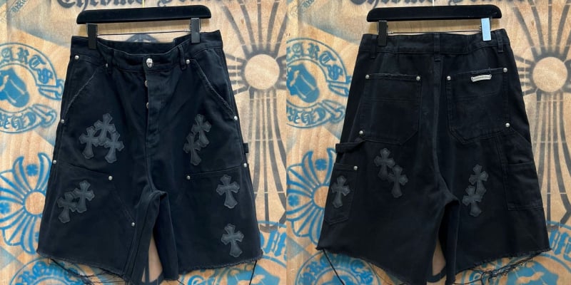 Дънкови къси панталони с прав силует, хип-хоп стил, 100% памук, средна талия, копче за закопчаване