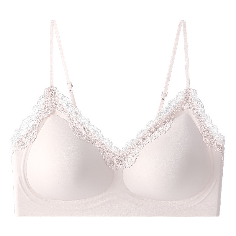 Franču stila pilnkupes krūšturis ar mežģīnēm, bez stieņiem, sānu atbalsts, neilona audums