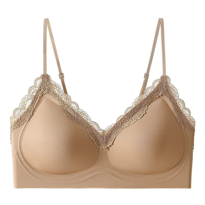 Franču stila pilnkupes krūšturis ar mežģīnēm, bez stieņiem, sānu atbalsts, neilona audums