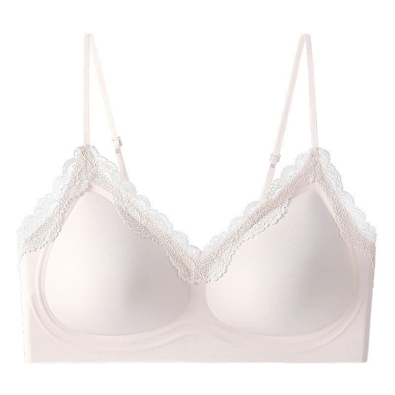 Franču stila pilnkupes krūšturis ar mežģīnēm, bez stieņiem, sānu atbalsts, neilona audums