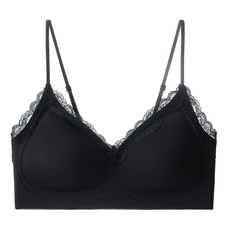 Franču stila pilnkupes krūšturis ar mežģīnēm, bez stieņiem, sānu atbalsts, neilona audums