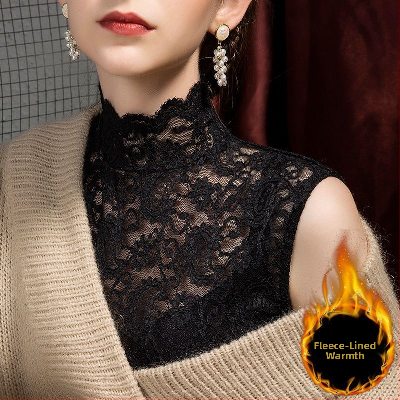 Γυναικείο αμάνικο τοπ με δαντέλα και κέντημα, ύφασμα βαμβάκι-βισκόζη, στρογγυλός λαιμός, χαλαρή γραμμή, κανονικό μήκος