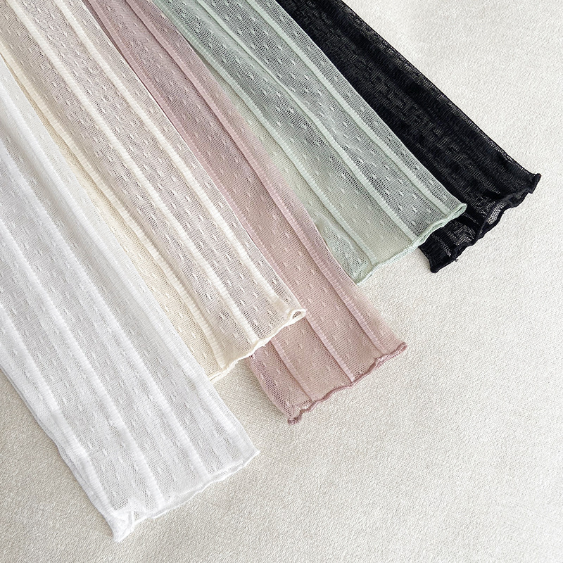 Ženski čipkasti baza-top s Jacquard tkanjem, geometrijski uzorak, 90–95% najlona