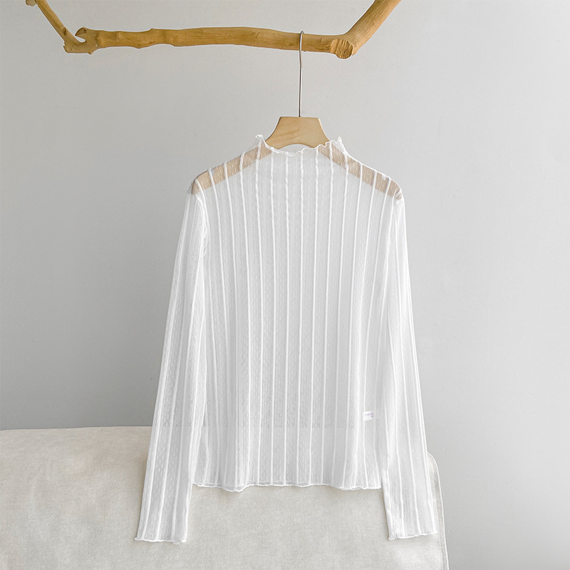 Ženski čipkasti baza-top s Jacquard tkanjem, geometrijski uzorak, 90–95% najlona