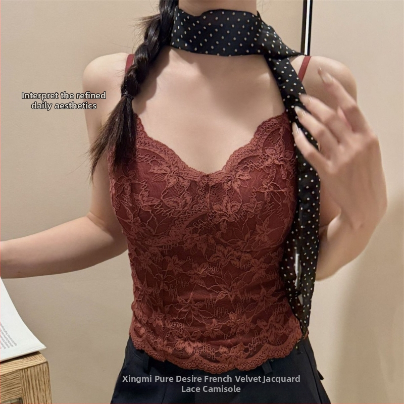 Xingmi 6099 Mežģīņu garš kamizols ar pildītiem kausiem, dziļš V kakls, 3/4 kauss, stingras dubultās siksnas