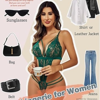 Body din dantelă pentru femei, decolteu adânc în V, material principal nylon, țesătură subțire, lansare vară 2024