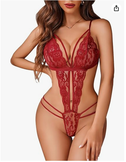 Body din dantelă pentru femei, decolteu adânc în V, material principal nylon, țesătură subțire, lansare vară 2024