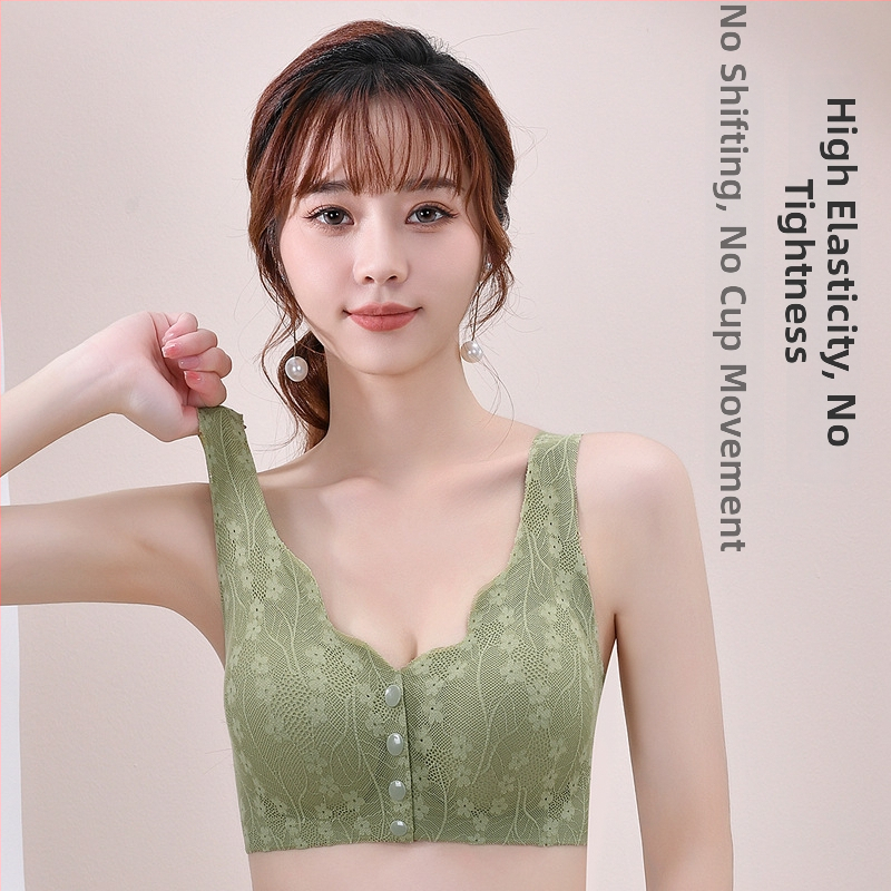 Žindymo liemenėlė su priekyje užsegama, belaidė, nėriniai, pilni kupoliai su putų įdėklu, nylon audinys