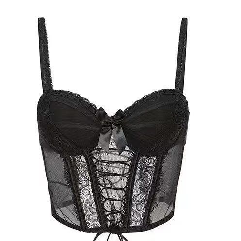 Nėrinių nailono push-up liemenėlė su nuimamomis petimis