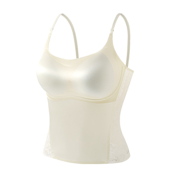 Veste stila kamizols ar iekšējiem pildījumiem, bezvadu, ārējais neilons, oderējums no Mulberry zīda, 3/4 krūšu izmērs