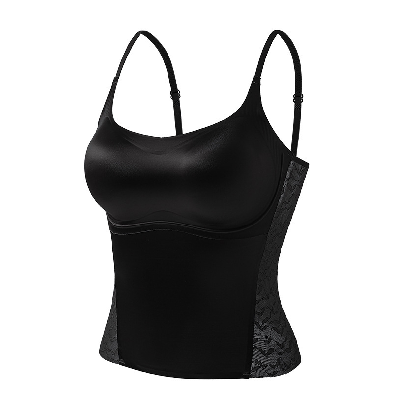 Veste stila kamizols ar iekšējiem pildījumiem, bezvadu, ārējais neilons, oderējums no Mulberry zīda, 3/4 krūšu izmērs