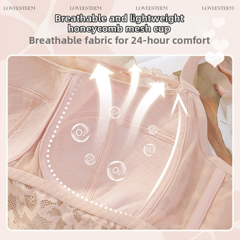 Bez muguras mežģīņu bandeau krūšturis sievietēm - plāns veidots kauss, krūšu spilventiņi, elpojošs neilons