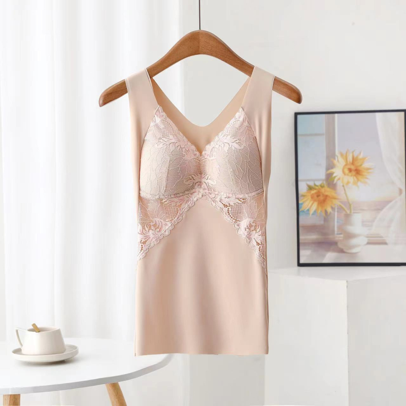 Ilga nėrinių liemenėlė vest stiliaus, su pilnu puodeliu ir plonais formuojamais puodeliais, pagrindinis audinys nailonas, liemenėlės pamušalas medvilnė 70–80%, fiksuoti dvigubi dirželiai