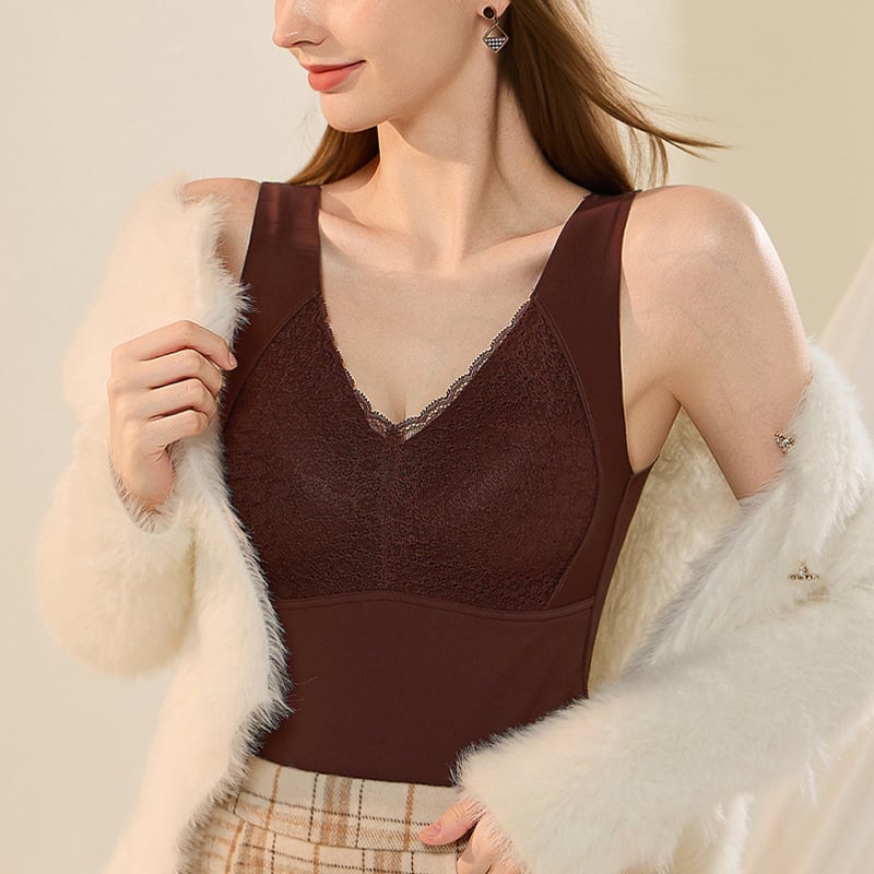 Mežģīņu vestveida apakšveļa ar antibakteriālu aizsardzību un siltuma uzglabāšanu, 3/4 kausa forma, plāns veidots, fiksētas siksnas, neilons 80–90%