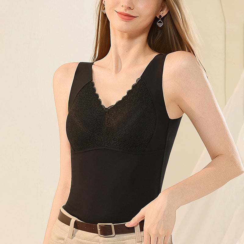 Mežģīņu vestveida apakšveļa ar antibakteriālu aizsardzību un siltuma uzglabāšanu, 3/4 kausa forma, plāns veidots, fiksētas siksnas, neilons 80–90%