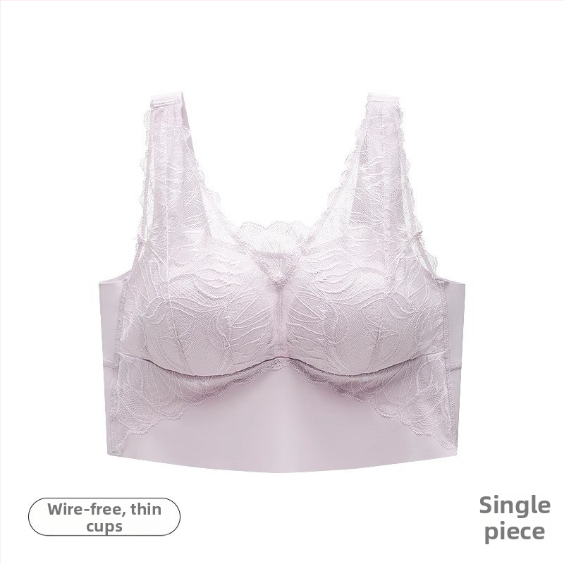 Mežģīnīts bezšuvju krūšturis no neilona ar muguras vestes stila dizainu, elpojošs, sānu krūšu savākšana