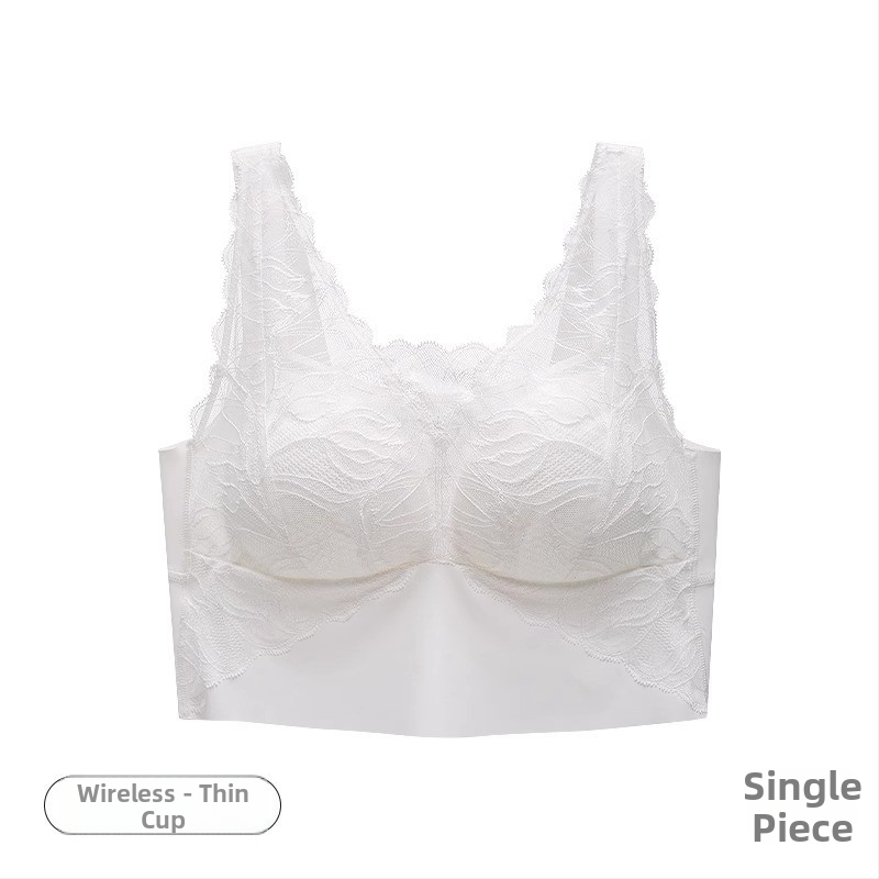 Mežģīnīts bezšuvju krūšturis no neilona ar muguras vestes stila dizainu, elpojošs, sānu krūšu savākšana