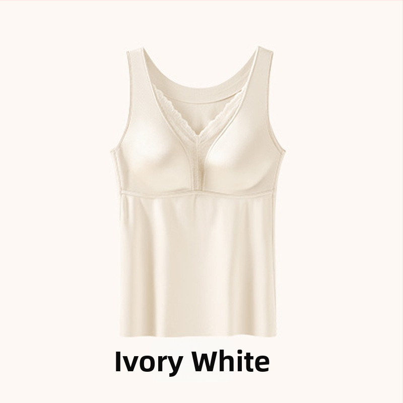 Nailona bezšuvju top ar dziļu V kaklu un mežģīnēm, 3/4 veidotas krūšu formas, antibakteriāls, fiksētas plecu siksnas