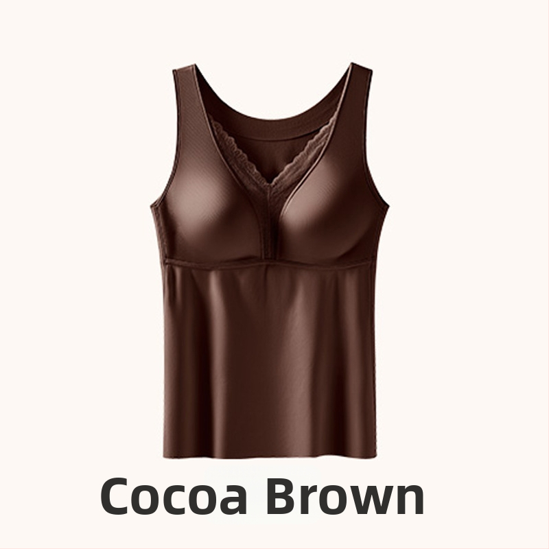 Nailona bezšuvju top ar dziļu V kaklu un mežģīnēm, 3/4 veidotas krūšu formas, antibakteriāls, fiksētas plecu siksnas