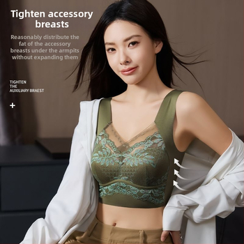 Bezzvanu mežģīnju krūšturis ar pilnu kausu, tank stila, fiksētie dubultie siksnas, bez āķīšiem, elpojošas neilona kausi