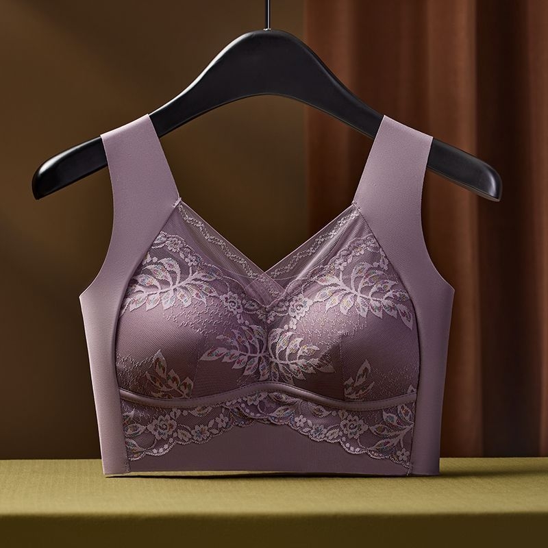 Bezzvanu mežģīnju krūšturis ar pilnu kausu, tank stila, fiksētie dubultie siksnas, bez āķīšiem, elpojošas neilona kausi