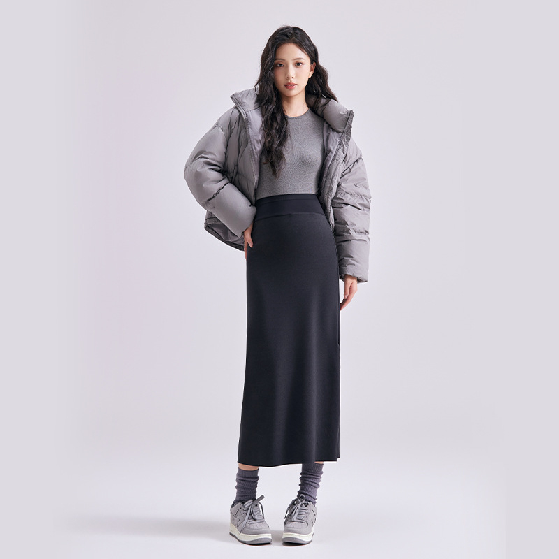 Trudnička duga haljina s A-linijom, najlon 95% + elastan 5%, bez ovratnika, bez rukava, casual japansko-korejski stil