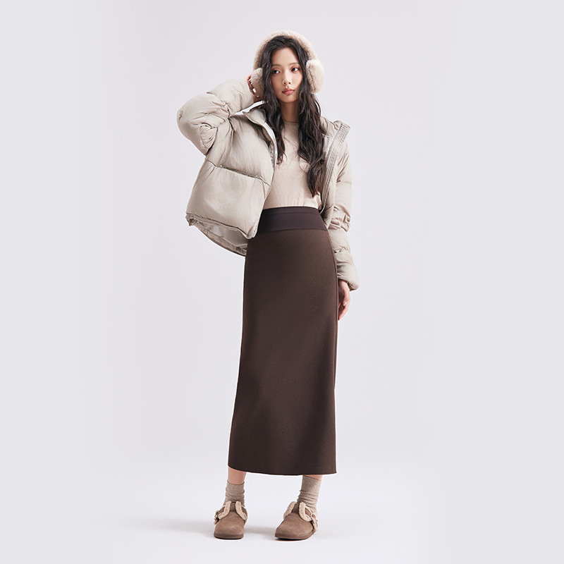 Trudnička duga haljina s A-linijom, najlon 95% + elastan 5%, bez ovratnika, bez rukava, casual japansko-korejski stil