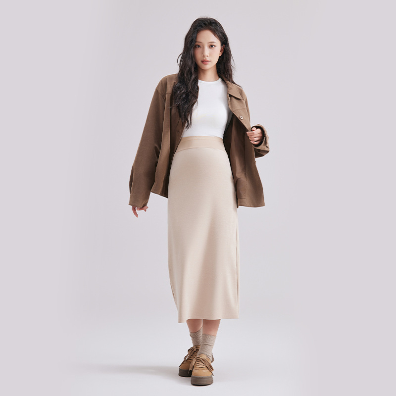 Trudnička duga haljina s A-linijom, najlon 95% + elastan 5%, bez ovratnika, bez rukava, casual japansko-korejski stil