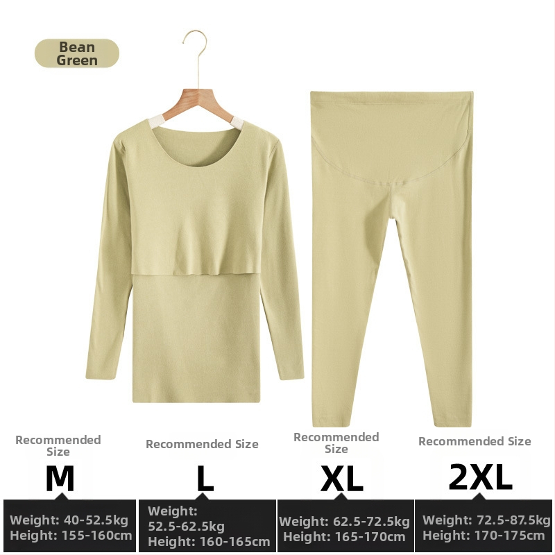 Tehotenský set na dojčenie: top a nohavice, dlhý rukáv, otvor na dojčenie, pletená látka z polyesteru a elastanu