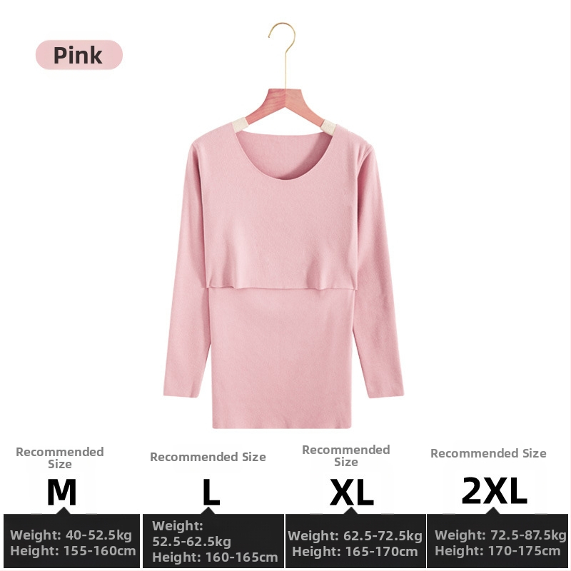 Tehotenský set na dojčenie: top a nohavice, dlhý rukáv, otvor na dojčenie, pletená látka z polyesteru a elastanu