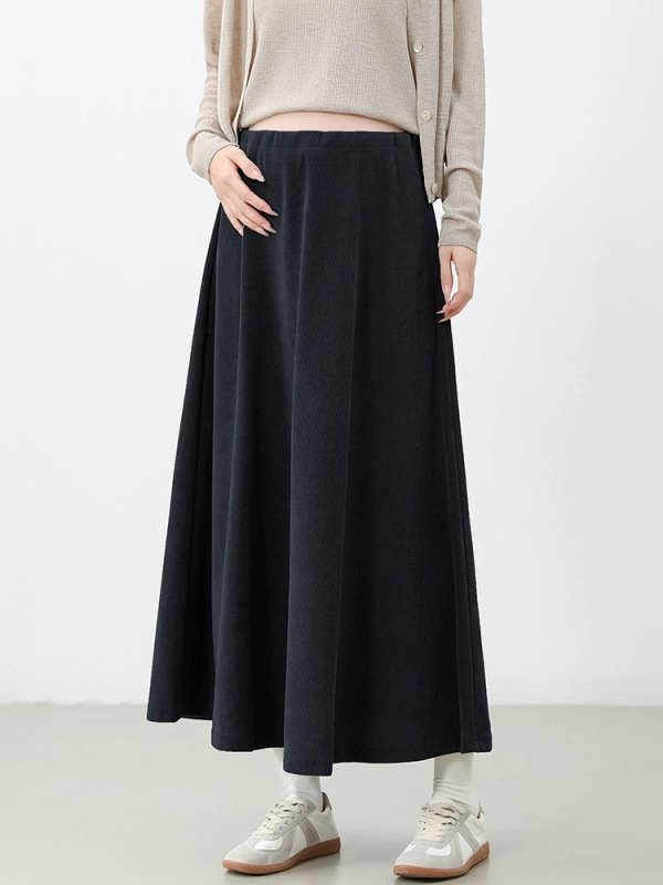 Suknja – A-linija, srednja duljina, 95% poliester 5% spandex, jesen 2025