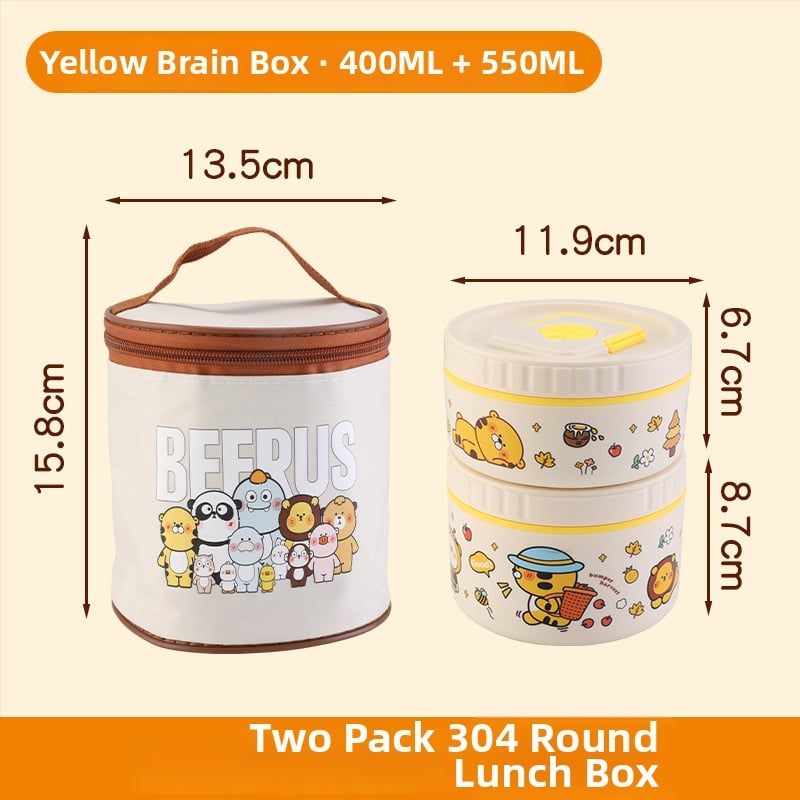 304 rozsdamentes acélból készült hőszigetelt ebédes doboz, többszintű osztályozó kialakítás, mikrohullámú sütőben használható, testreszabás elérhető