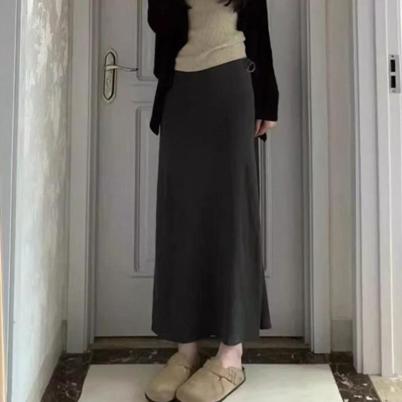 Ljetnja trudnička midi suknja, lagana pamuk tkanina, podesivi pojas, drapirani kroj, retro stil.