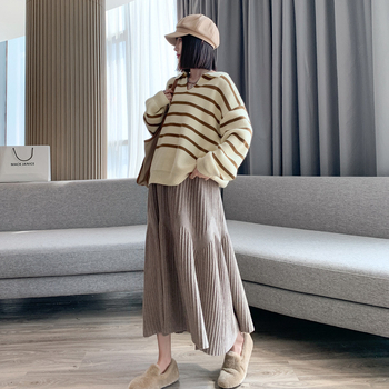 Пола за бременни, трикотажна, средна дължина, акрил 95%+, стил уличен