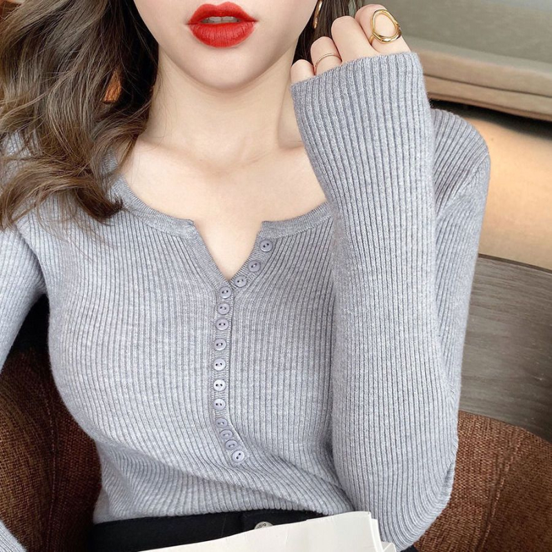 Szoptatós kötött felső prémes gallérral, Chenille anyagból, 3/4 ujjú, elasztános keverék