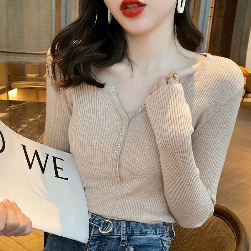 Szoptatós kötött felső prémes gallérral, Chenille anyagból, 3/4 ujjú, elasztános keverék