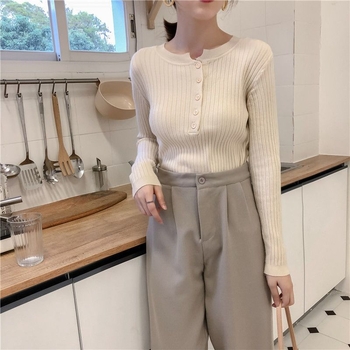 Szoptatós felső chenille kötött anyagból, szőrme gallér, spandex, 3/4 ujjú