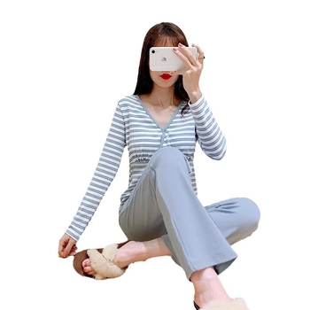 Set de pantaloni pentru gravide, cu mâneci lungi, 95% bumbac