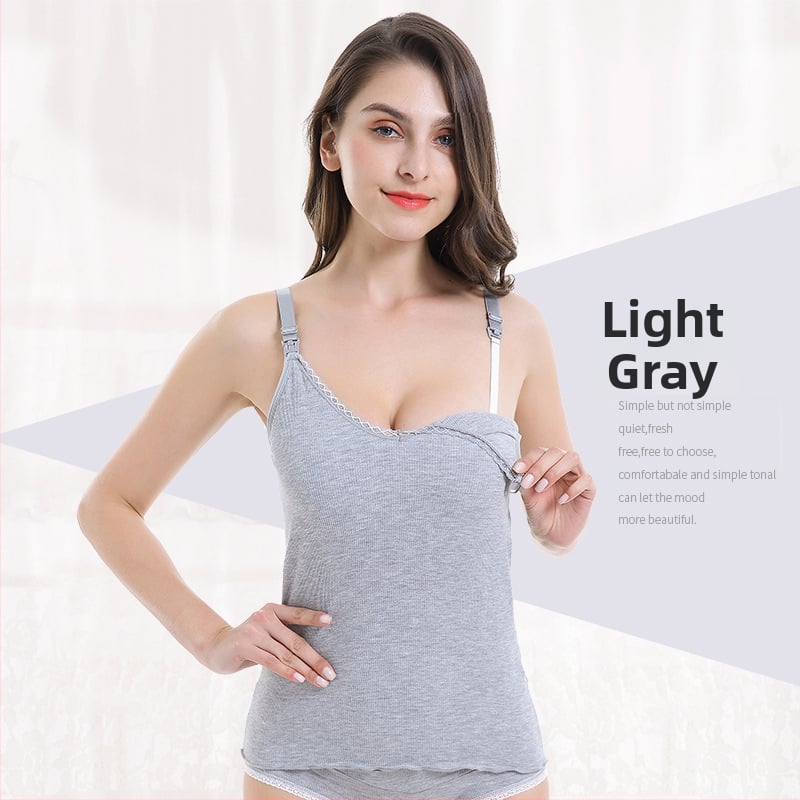 Τοπ γαλουχίας χωρίς μανίκια, V-λαιμό, με βαμβακερή επένδυση, 90–95% βισκόζη, κατάλληλο για κύηση και λοχεία