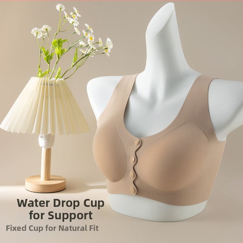 Безшевен бюстгърт за кърмене с предно закопчаване, безжичен, дишащ, с мека опора