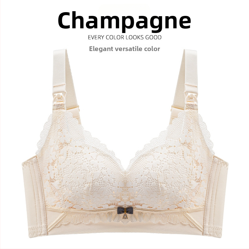 Pēcdzemdību zīdīšanas krūšturis ar priekšējo sprādzes aizdari, anti-sagging atbalsts, plānas veidotas krūšu kupas, noņemamas dubultās siksnas