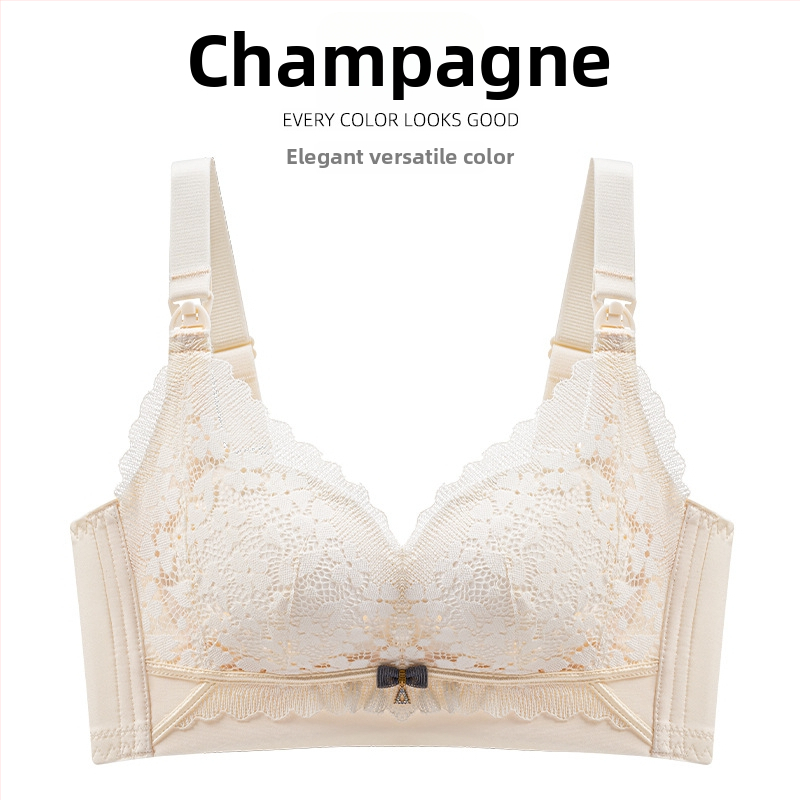 Pēcdzemdību zīdīšanas krūšturis ar priekšējo sprādzes aizdari, anti-sagging atbalsts, plānas veidotas krūšu kupas, noņemamas dubultās siksnas