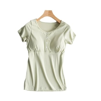 Top za dojenje od pamuka, pulover stil, 95–100% pamuka, rukavi 3/4