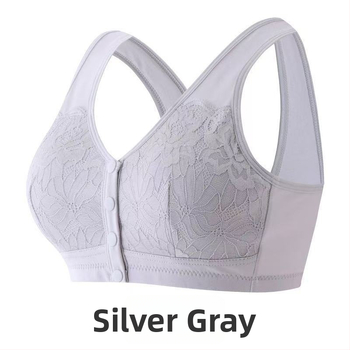 Nėrinių liemenėlė su priekiniu užsegimu, be vielos, pilna puodelio, su krūties įdėklais, maitinančioms mamoms