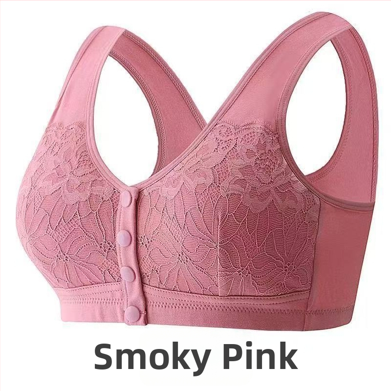 Nėrinių liemenėlė su priekiniu užsegimu, be vielos, pilna puodelio, su krūties įdėklais, maitinančioms mamoms