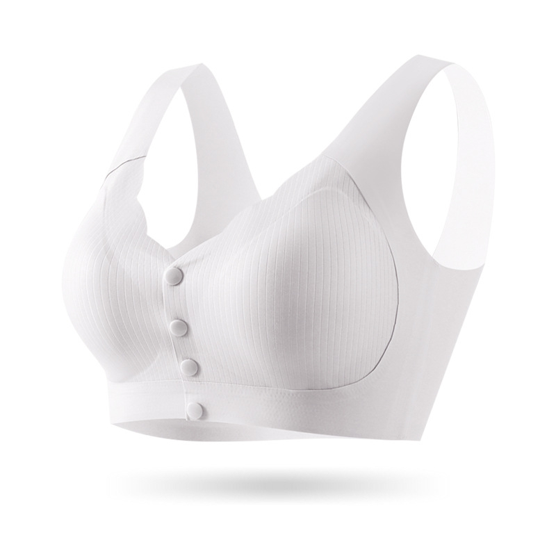 Baoyoule Sutien de alăptare pentru gravide, cu închidere frontală, material nylon, cupe fine, bretele duble, potrivit pentru toate etapele