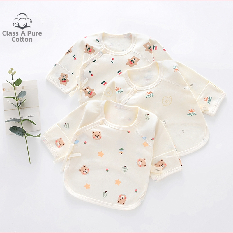 Zīdaiņu kokvilnas tops, universāls, 100% kokvilna, visu sezonu, apaļš kakls