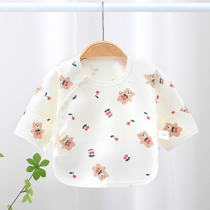 Zīdaiņu kokvilnas tops, universāls, 100% kokvilna, visu sezonu, apaļš kakls