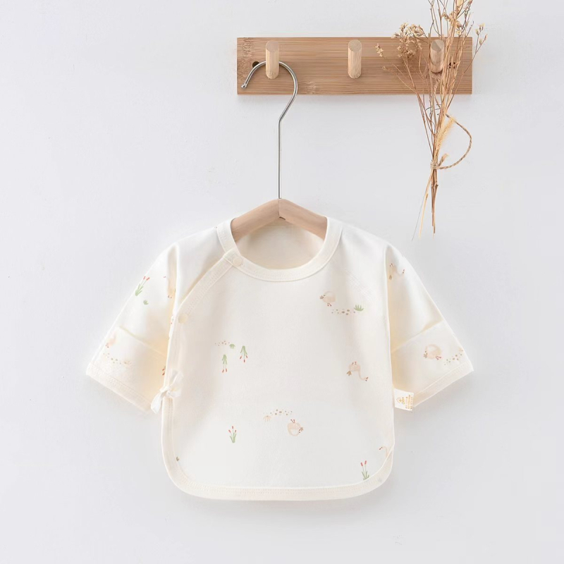 Zīdaiņu kokvilnas tops, universāls, 100% kokvilna, visu sezonu, apaļš kakls