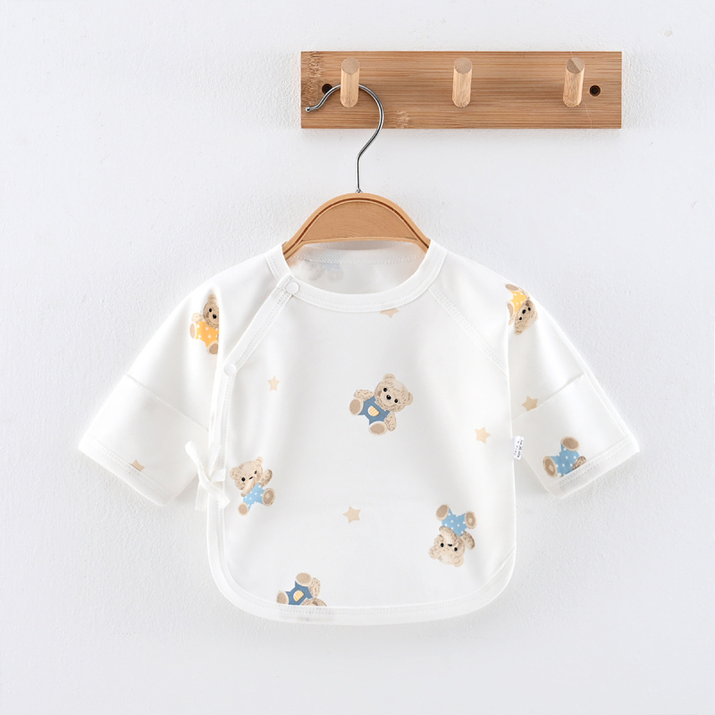 Zīdaiņu kokvilnas tops, universāls, 100% kokvilna, visu sezonu, apaļš kakls